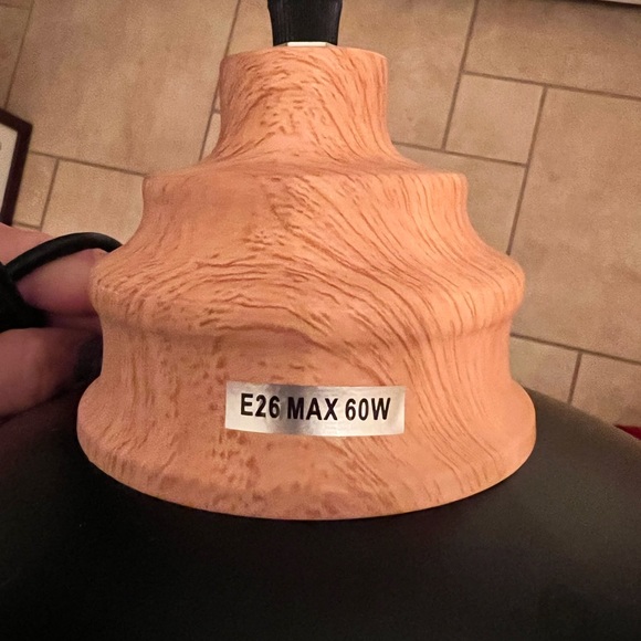 Black Pendant Light Fixture • Modern • Hanging Light •Mid/Century Modern - Picture 2 of 5